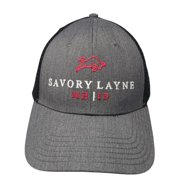 Savory Lane Snapback Trucker Hat Gray One Size Mesh Back The North Face - Picture 1 of 9